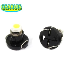 100 шт. x T3 T4.2 T4.7 1 SMD 1210 3528 LED 1smd B8.5D салона панель Лампочки водить авто лампы LED Освещение белый синий