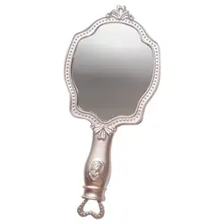 Новый Обувь для девочек косметический Винтаж косметическое зеркало принцессы мини макияж рук зеркало Макияж ручное зеркало уникальный