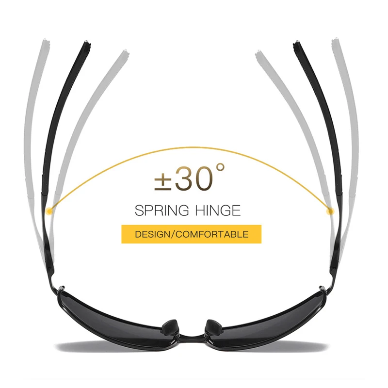 SIMPRECT новые фотохромные поляризованные солнцезащитные очки Мужские Модные прямоугольные UV400 высококачественные металлические зеркальные солнцезащитные очки для вождения