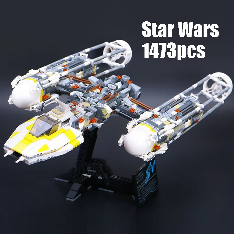 Compatible Legoe 10134 Star Wars Lepin 05040 1473pcs building blocks Y-wing Attack Starfighter Bricks toys for children