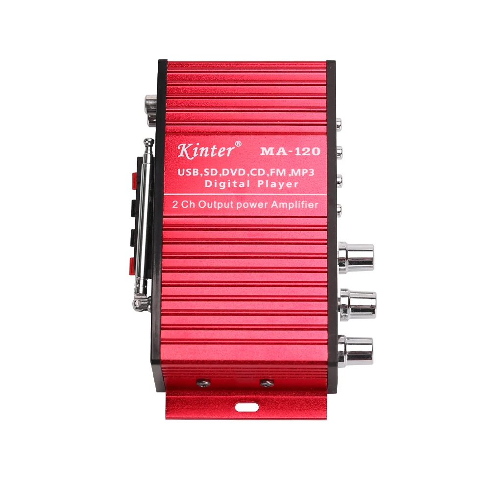 Kinter MA-120 Hi-Fi цифровой выходной усилитель мощности Поддержка USB SD AUX вход и fm-радио воспроизведение стерео звук Входное напряжение DC12V