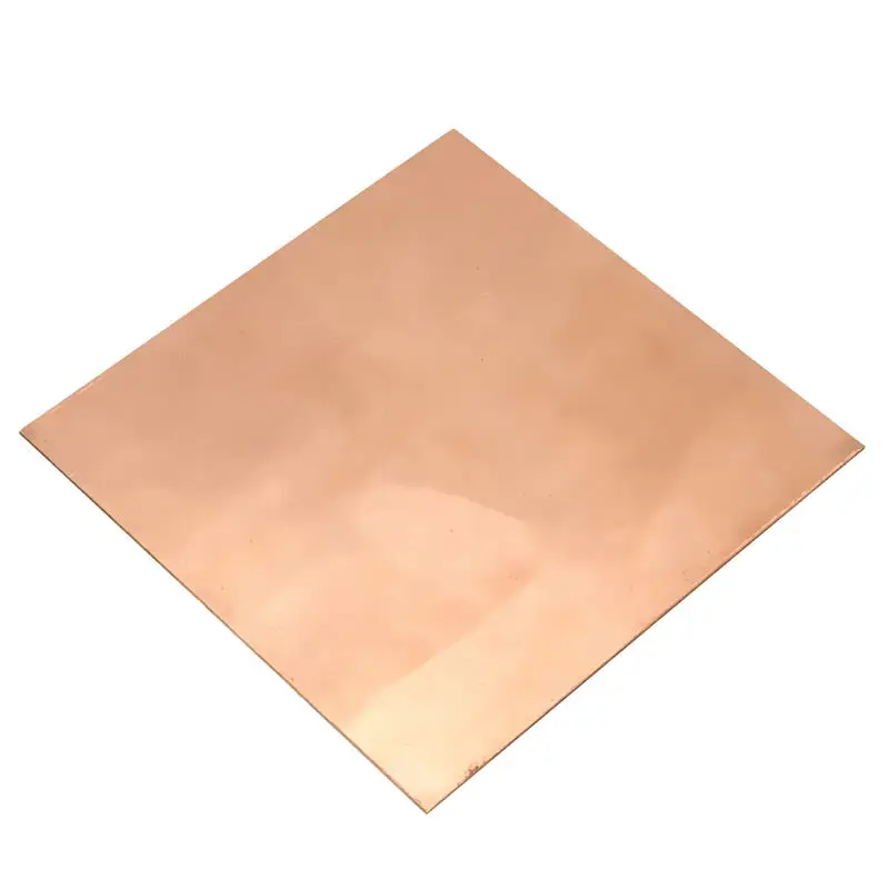 

0.8 x 100 x 100mm 99.99% Pure Copper Cu Metal Sheet Plate Have a Nice Mechanical Behavior and Thermal Stability Favorable