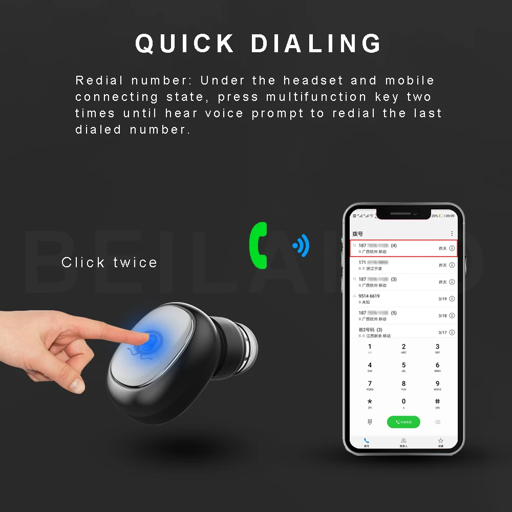 BL18 Sport Earpieces wireless earphones with microphone bluetooth headset wireless gaming headset Wireless headphone Bluetooth (16)