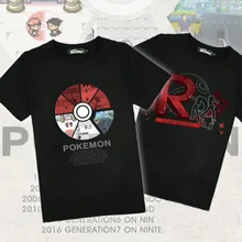 2016 New design 100 Cotton Anime font b Pokemon b font Go Cosplay t shirt Summer
