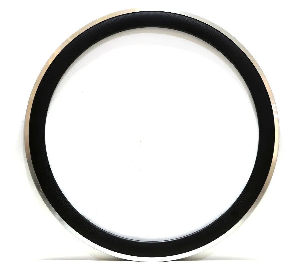 700C 50mm depth Alloy brake surface carbon wheels 23mm Width Clincher Road Bike single Rim 3k/UD matte finish