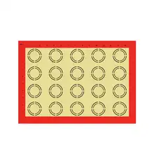 Антипригарный силиконовый коврик для выпечки лист выпечки Кондитерские инструменты коврик для раскатки теста большой размер для торта печенья оранжевый