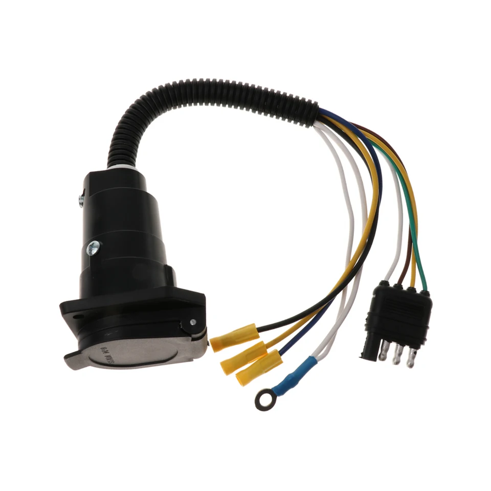 4 Pin To 7 Pin Automotive Rv Truck Trailer Wiring Plug Adapter Conversion Kit Aliexpress
