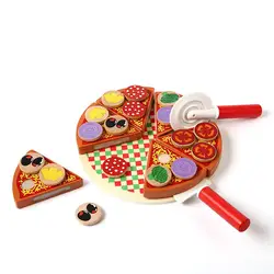Шт. 27 шт. пицца деревянные игрушечные лошадки еда пособия по кулинарии моделирование посуда детская кухня ролевые игры игрушка фрукты
