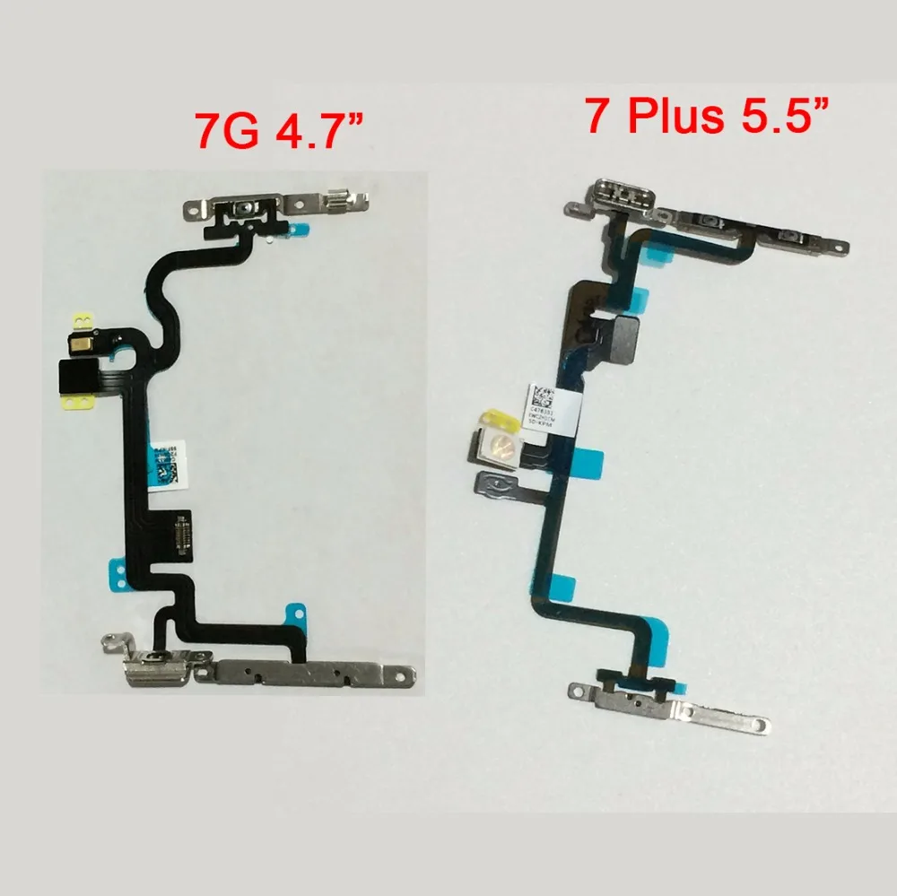 imágenes para Original Nuevo Power On Off Interruptor de Botón de Volumen Mute Flex Cable con Soporte De Metal para el iphone 7 y 7 Más piezas de Repuesto imágenes para Original Nuevo Power On Off Interruptor de Botón de Volumen Mute Flex Cable con Soporte De Metal para el iphone 7 y 7 Más piezas de Repuesto