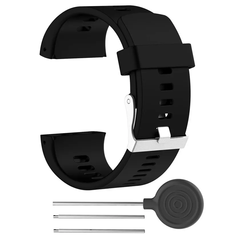 

Wristband watch 2018 fashion Replacement Silicone Rubber Watch Band Wrist Strap For POLAR V800 Watch #0703