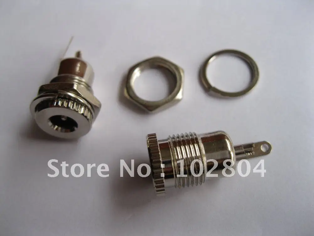 

10 pcs DC Power Jack 5.5x2.1mm Heavy Duty Metal Chassis Jack Socket Solder Type