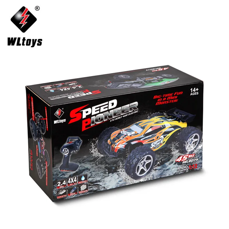 Высокоскоростной JJRC/Wltoys 12401 RC автомобили 1/12 4WD гусеничный rtr-комплект Р/У Машинки 2,4 ГГц Радиоуправляемый, для автомобильных гонок радиоуправляемые автомобили VS WLtoy A959