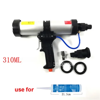 

New Hot 310ML Cartridge Type Pneumatic Glue Gun 21.5-22.5CM 6 Bar Working Pressure Glass Glue Gun Caulking Gun + Control valve