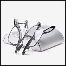 Распродажа, магнитные очки для чтения, новые высококачественные классические очки для дальнозоркости, металлический складной чехол для чтения+ 1+ 1,5+ 2+ 2,5+ 3+ 3,5+ 4