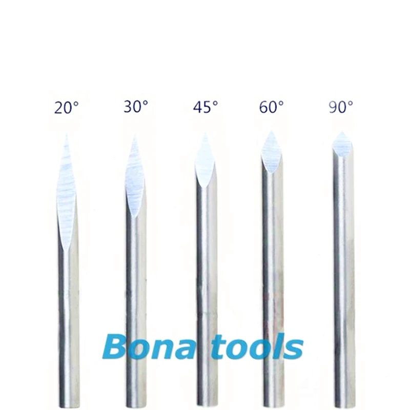60 углов 1/4 &quotx 1/8 мм наконечник-острый 3 кромки ЧПУ маршрутизатор резьба