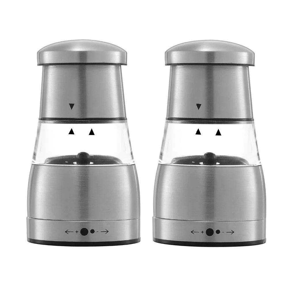 Salt and Pepper Mill Easy to Refill with Large Capacity Condiment