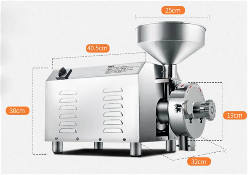 grain grinder size