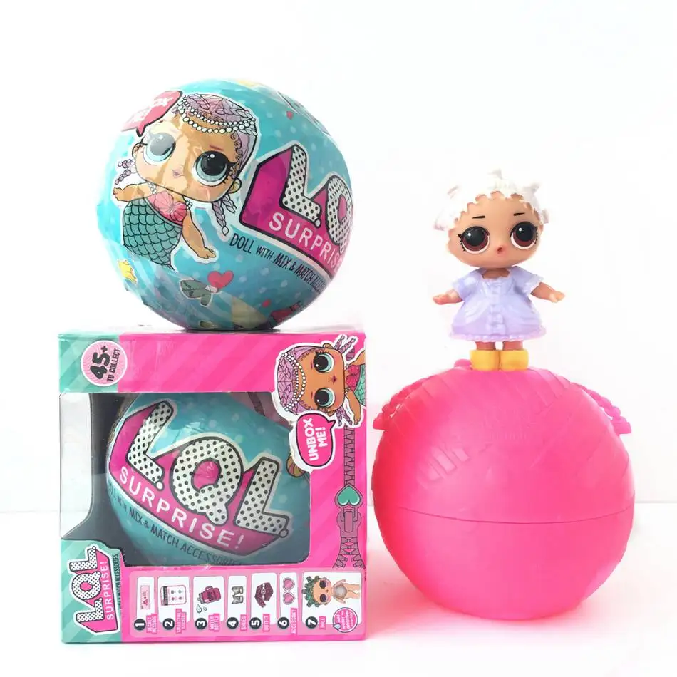 

10CM Sent At Random LOL SURPRISE Doll Toy Kids Children'S Birthday Gift Dress Change Egg Cracked Boy Girl Action Figure Toy