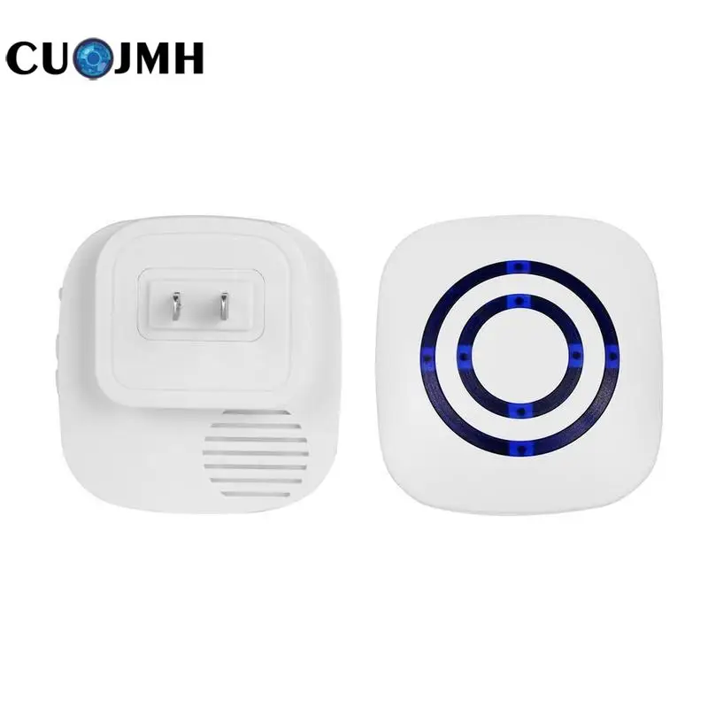 

1 Set Digital Wireless Doorbell Household Sensor Infrared Detector Induction Alarm Plastic White Home Security Wireless Doorbell