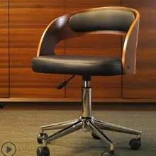 Одноцветное деревянный барный стул для отдыха Творческий высокий стул личности барный стул современного простой спинка высокий стул