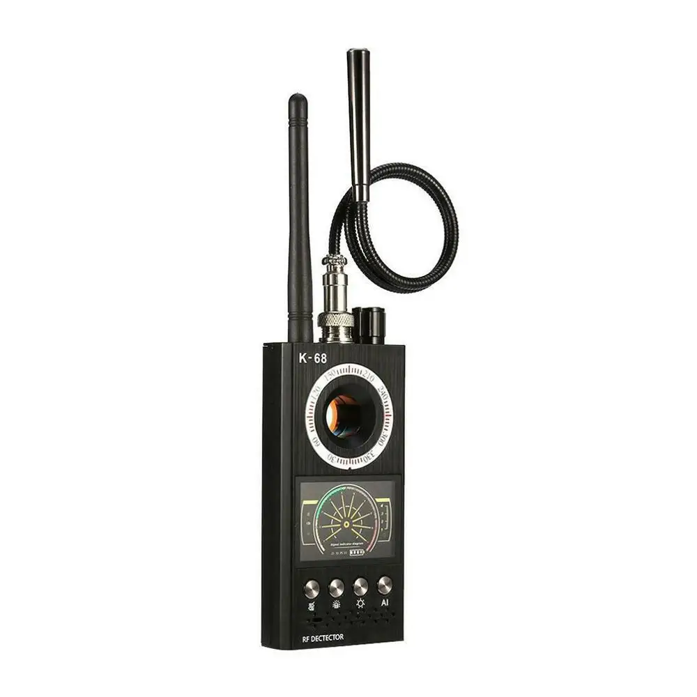 K18,Anti Spy Hidden Camera Detector RF Bug Detector Wireless Signal Scanner Alarm Security Motion Vibration Sensor