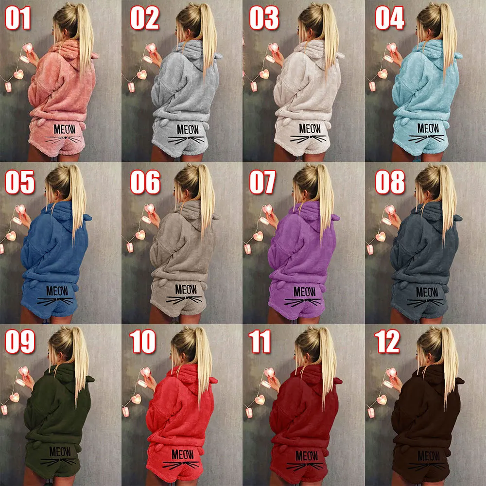 

2019 Autumn Winter Women Pajamas Sets Flannel Sleepwear Sexy Pijama Set Modis Nightwear Warm Pyjamas Lingerie Femme Homewear