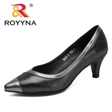 ROYYNA/новые модные стильные женские туфли-лодочки; женские модельные туфли с острым носком; женские свадебные туфли; удобные мягкие туфли;