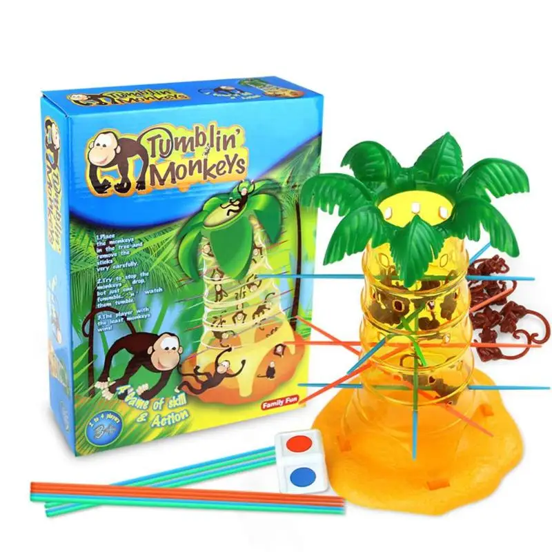 Строительные блоки интерактивная игрушка обезьяна Дерево игра Интерактивная понимание способности содействие Дети Детские игрушки