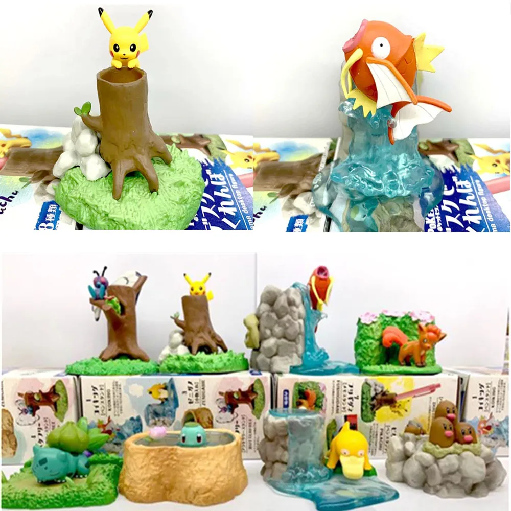 

1 pcs Cartoon 3D Pet Bulbasaur Charmander Psyduck Magikarp Action Figures PVC Model Collection Kid Gift Toy
