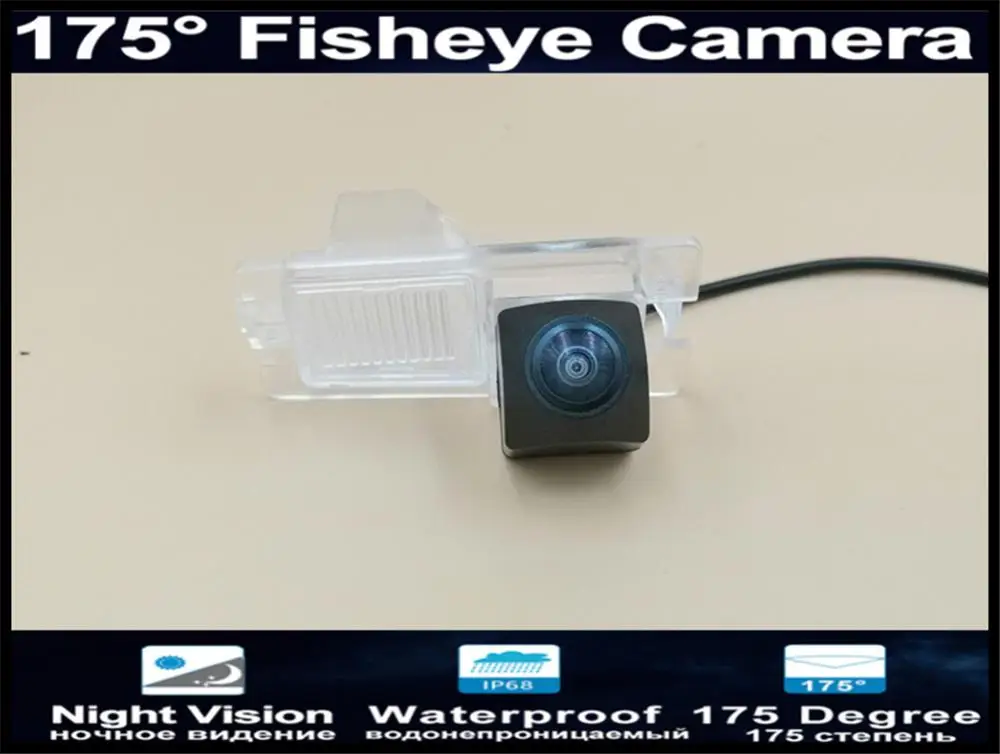 

175 Degree 1080P Fisheye Lens Reverse Camera Parking Car rear view camera for Ssangyong kyron rexton Night Vision Car Canera