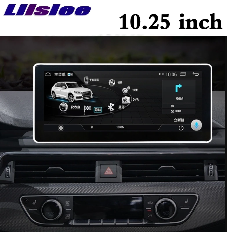Clearance Liislee Car Multimedia Player NAVI 10.25 Inch For Audi A4 A4L B9 8W 2016~2018 CarPlay Adapter Radio Stereo GPS Navigation 1