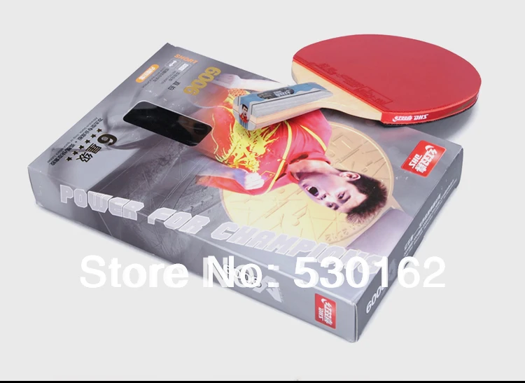 DHS double happiness A6006 table tennis rackets pen hold grip short handle ping pong paddles 6