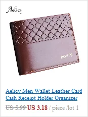 Aelicy мужской кошелек, модный кожаный ID держатель для карт, мужской кошелек, Прямая поставка, новинка,, carteira feminina