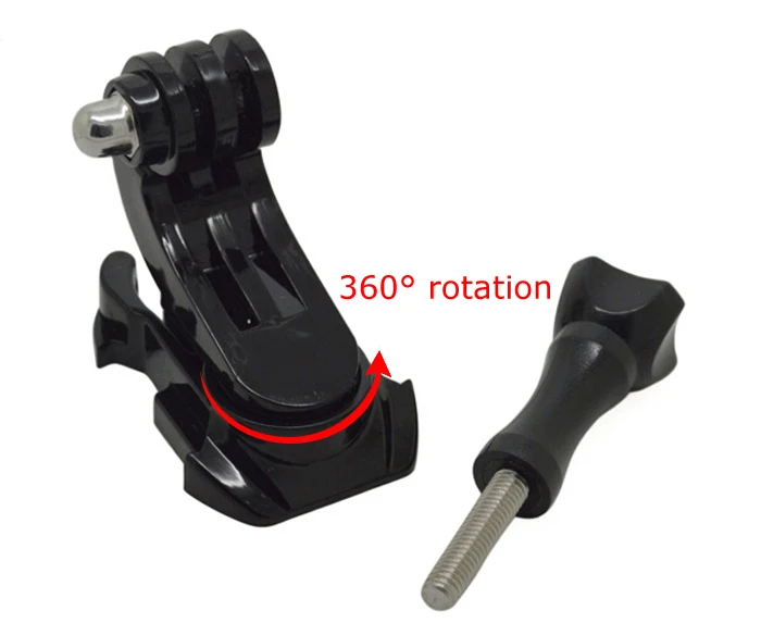 

360 Degree Rotation Gopro J Hook Buckle Base Mount + Screw Quick Release Vertical Surface Mount for Go pro Hero 5 4 3+ 3 2 SJCAM