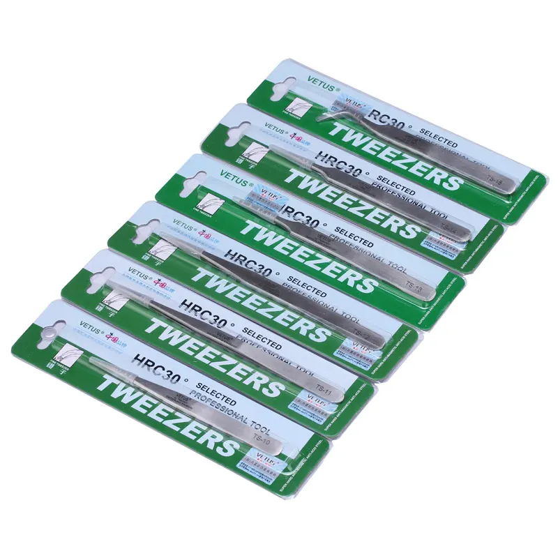 Pinzas de acero inoxidable Vetus Pinzas Pinzetta Pinzas curvas de precisión Herramientas manuales Pinzas de acero inoxidable Vetus Pinzas Pinzetta Pinzas curvas de precisión Herramientas manuales