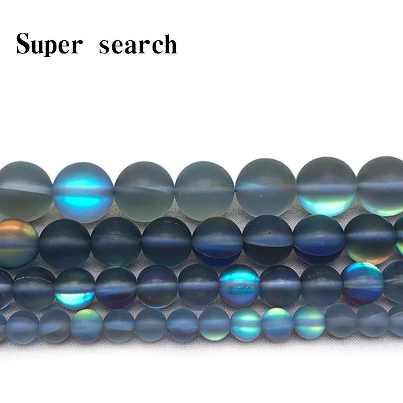 

Gray Frost Moonstone Gem Matte crystal Round Beads 6 8 10 12MM Fit Diy DIY Chrams Necklace Bracelets For Jewelry Making