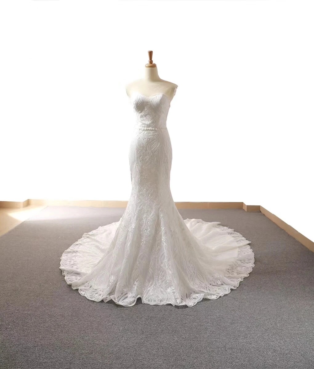 Elegent Simple Bridal Dress Sweetheart 