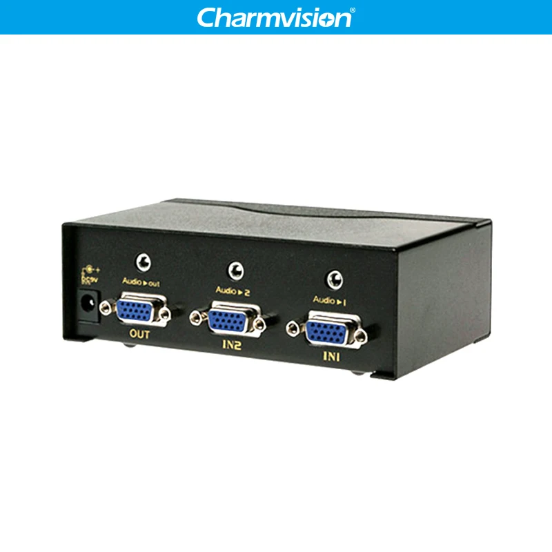 Charmvision VA201R 2 Ports VGA Audio switcher Auto Scanning Remote