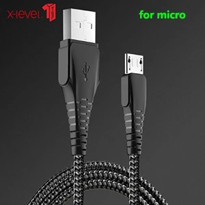 Кабель Micro USB для быстрой зарядки, кабели для телефонов 0,25 м, 1,2 м, 1,8 м, кабель USB C для передачи данных для iPhone, Android, кабель MicroUSB type-C - Цвет: black micro