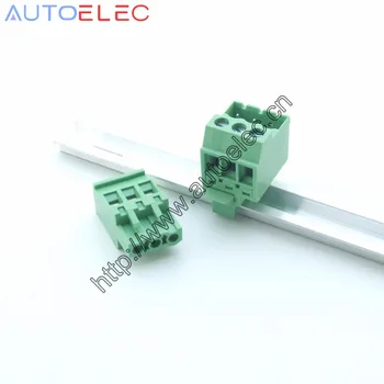 

10sets Pitch 5.08mm 3pin Screw Plug-in Terminal Blocks connector US15mm Din Rail Mounting instead of: MSTBVK 2.5/ 3-G-5.08