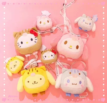 

Cute Sanrio My Melody Pudding Cinnamoroll Dog Plush Bag plush doll for Girls Plush Toy