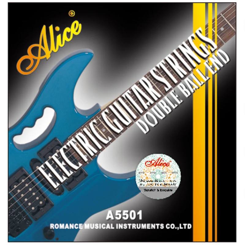 1 Set Original Alice Double Ball End Electric Guitar Strings Plated