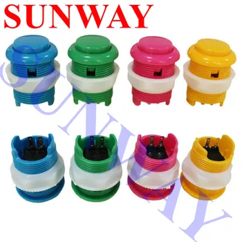 

10pcs/lot BL 28mm Built-in small microbutton push Button Arcade Machine console parts High quality arcade button for game