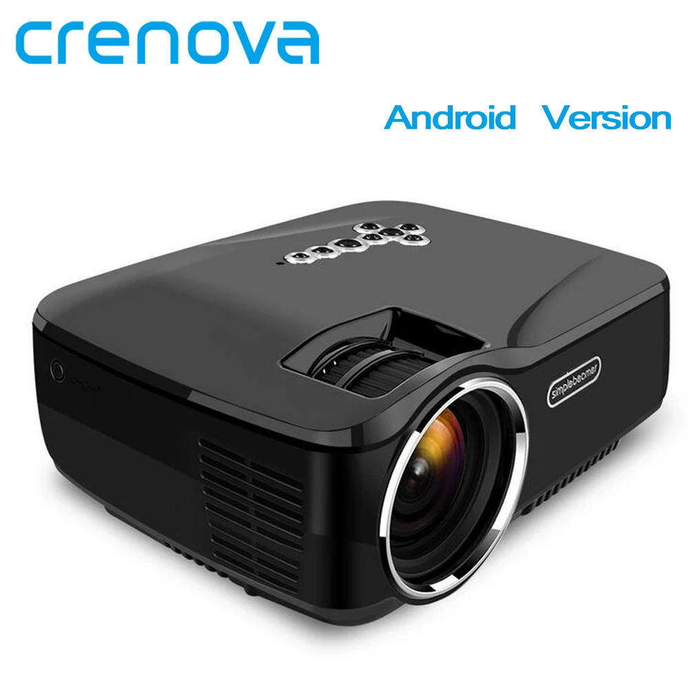 

CRENOVA LED Projector With Wifi Bluetooth For Home Theater Video Projector Support Full HD 1080p With Android Version