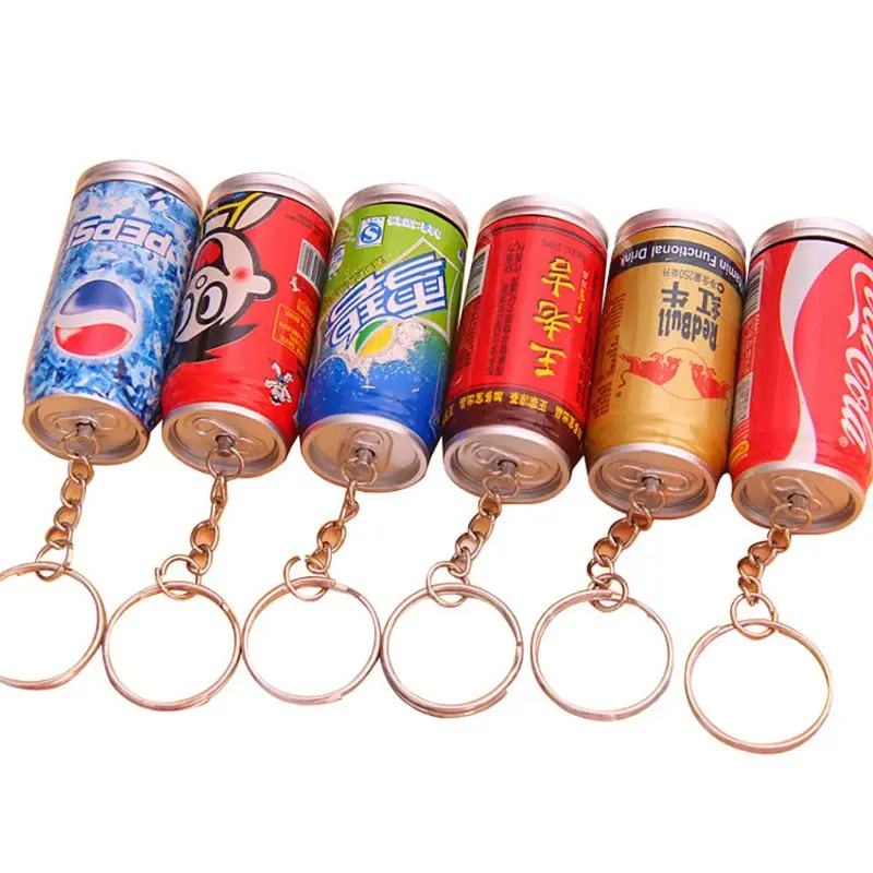 

Creative key-clip cartoon beverage bottle can ballpoint pen School Office Stationery Writing Tools Gift