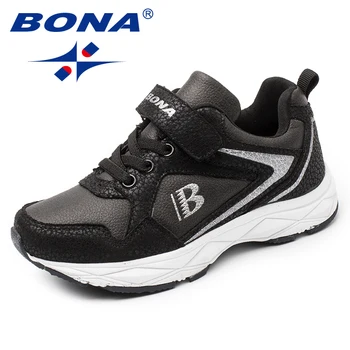 

BONA New Typical Style Children Casual Shoes Outdoor Fashion Sneakers Shoes Hook & Loop Boys Loafers Synthetic Girls Flats