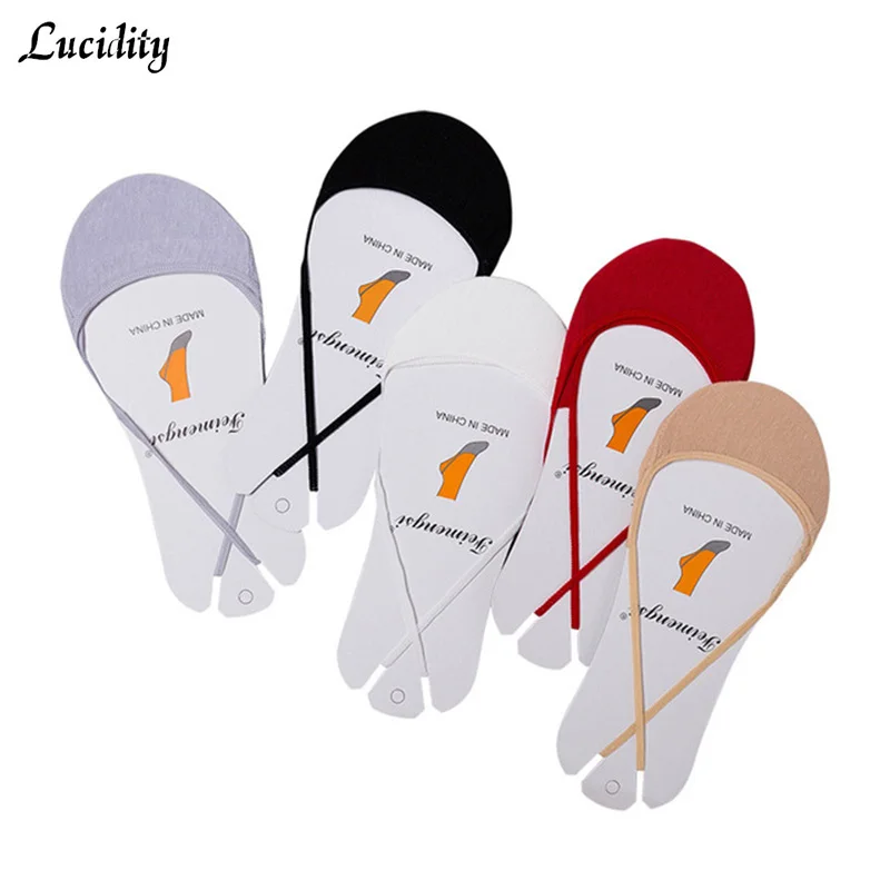 

Sling Half Foot Woman Invisible Socks Non-Slip Shallow Mouth Girl Socks Thin Section High Heels Socks Female 5pairs/lot=10pieces