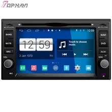 Topnavi Quad Core Android 4.4 DVD del coche reproductor multimedia para KIA universal 2006 2007 2008-Audio Radios 2DIN GPS navegación