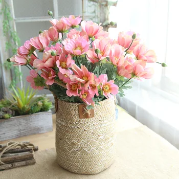 

Daisy Artificial Flowers Chrysanthemum Silk Fake Flowers Gerbera Painting Color Wedding Event Party Home Decor Supply Bouquet