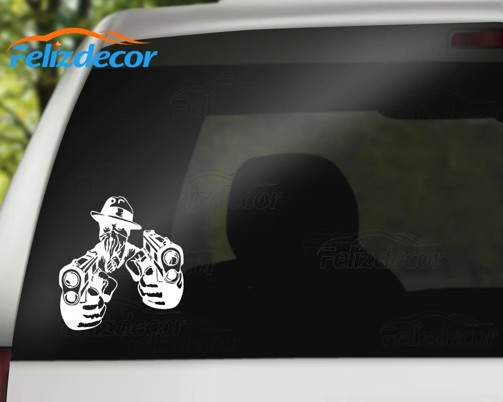 Gangster with Guns Car Styling Stickers Vinyl Pattern Decor Waterproof